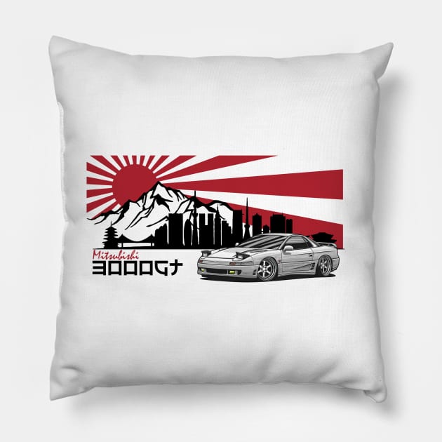 Mitsubishi 3000GT, JDM Car Pillow by T-JD