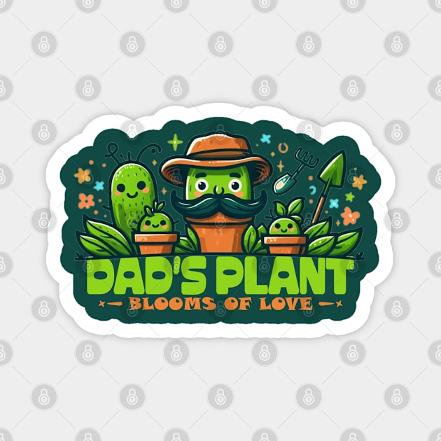 plant dad Magnet by AOAOCreation