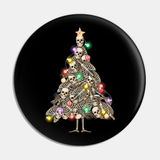 Weihnachtsbaum Skelett Pin