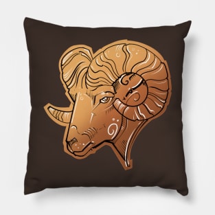 Aries ram design Pillow