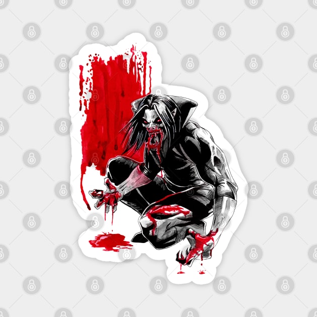 Morbius Vampire - Inktober Magnet by Jomeeo