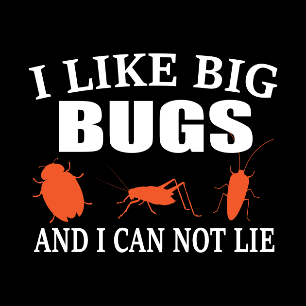 I like Big Bugs Red Graphic Bug Lovers Cute by Mellowdellow