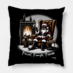 Fiery Feaster Santa's Sneer - A Xmas December Claus Pillow