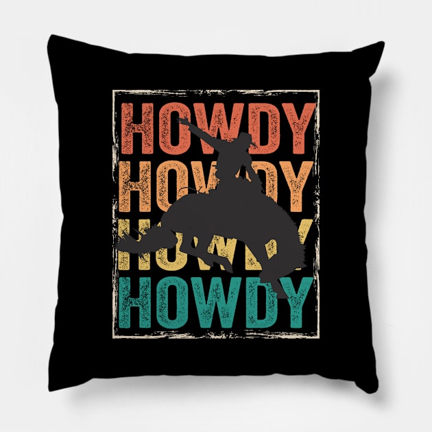 Rodeo - Howdy Pillow by Kudostees