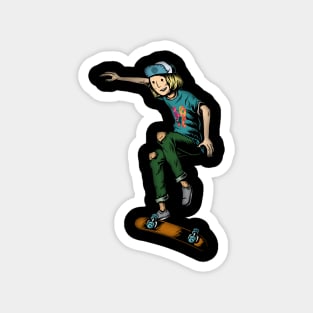 Skateboarder Magnet