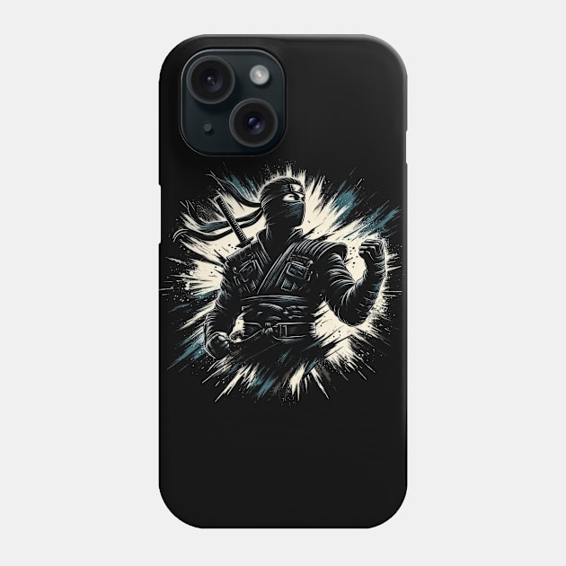 Black Ninja Phone Case by Genbu