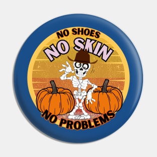 Funny Fritts Halloween Western Skeleton sticker, shirt Pin