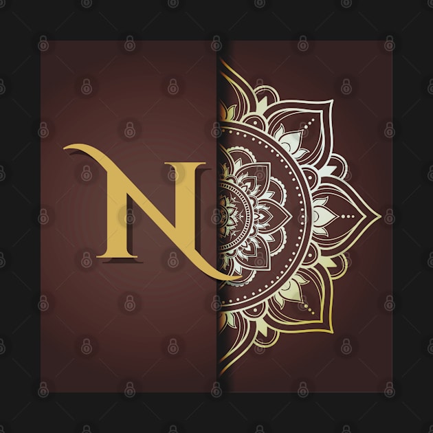 N – Mandala Monogram by Mazzlo Shop