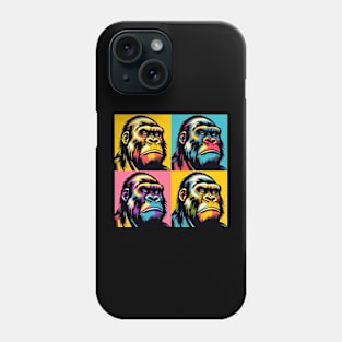 Prismatic Primate Panorama: Pop Art Gorilla Phone Case