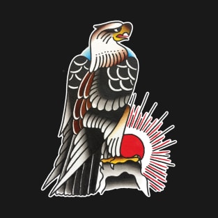 Sunrise Eagle Tattoo Design T-Shirt