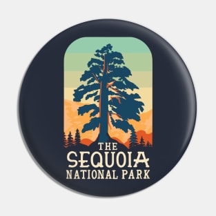 A Vintage Travel Art of the Sequoia National Park - California - US Pin