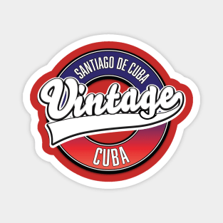 Santiago de Cuba cuba vintage logo Magnet