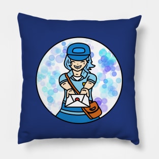 Cute mail lady Pillow