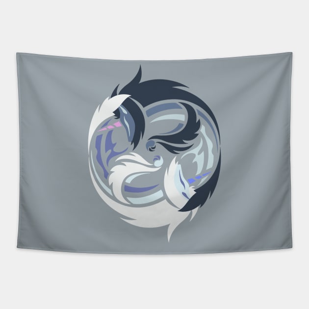 Calm before the Storm - Kirin and Oroshi Kirin Tapestry by kinokashi