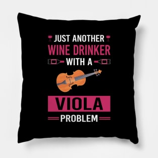 Wine Drinker Viola Violist Pillow