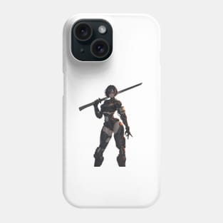 Curvy Cyber Girl Darkwave Cyborg Phone Case