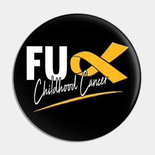 Childhood Cancer Awareness Ribbon Kids Survivor Fighter Pin