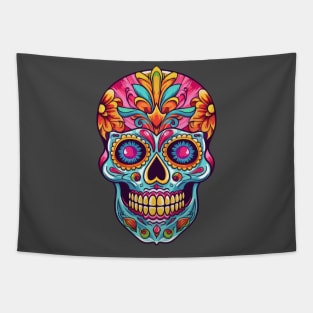 Mexican calavera skull Tapestry