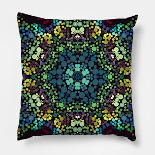 Dot Mandala Flower Pillow