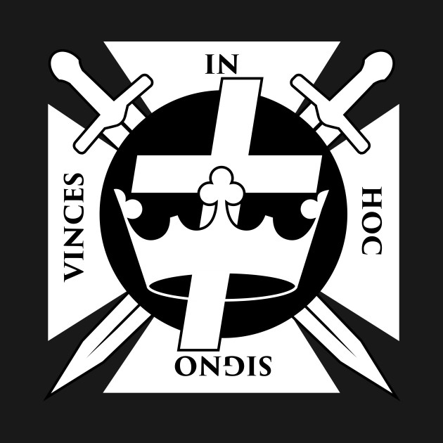 Disover In Hoc Signo Vinces | Knights Templar Crusader Seal - Templar - T-Shirt