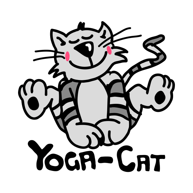 Yoga cat by schlag.art