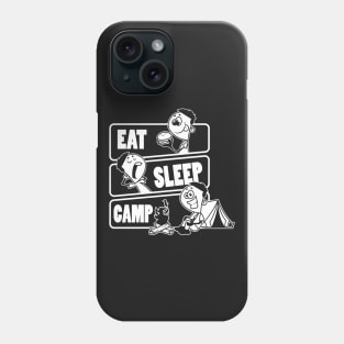 Eat Sleep Camp Repeat - Funny Camping Tent Gift design Phone Case