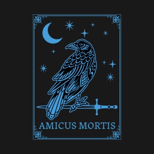 Amicus Mortis Raven Tarot Card T-Shirt