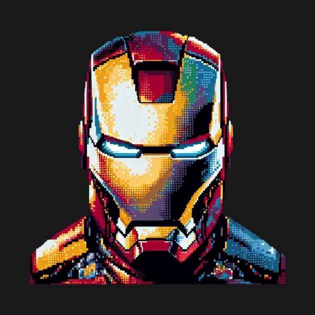 Pixel Ironman Iron Man Retro Ni by Amado ⭐⭐⭐⭐⭐