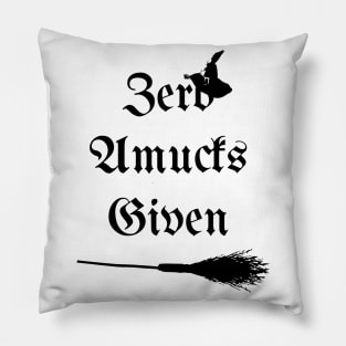 Zero Amucks Given Pillow