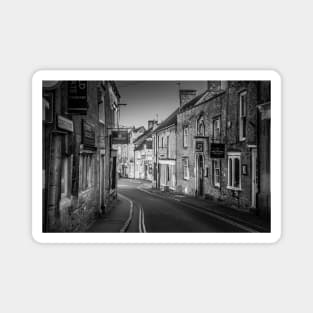 Wold Road Black and White Magnet