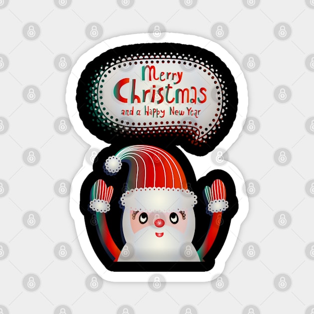 Christmas Santa Magnet by holidaystore