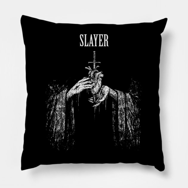 Pray in Heart Slayer Pillow by gagalkaya