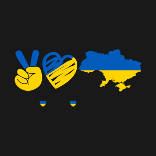 Peace Love Free Ukraine T-Shirt