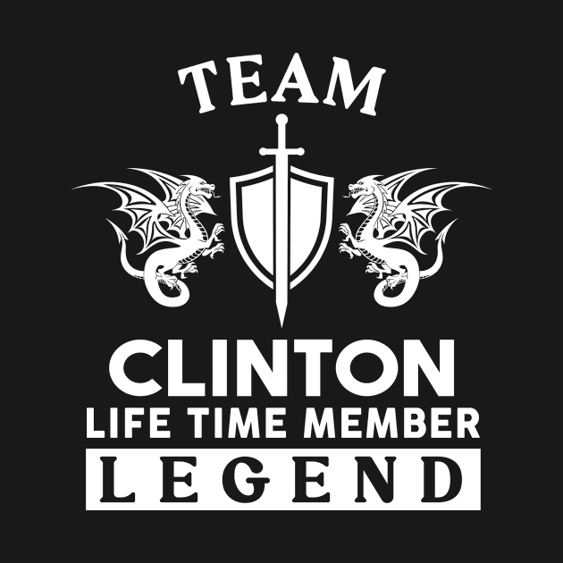 Clinton Name T Shirt - Clinton Life Time Member Legend Gift Item Tee by unendurableslemp118