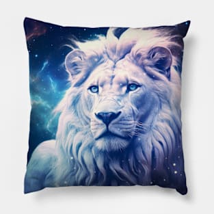 Lion Wild Animal Majestic Wilderness Surrealist Pillow