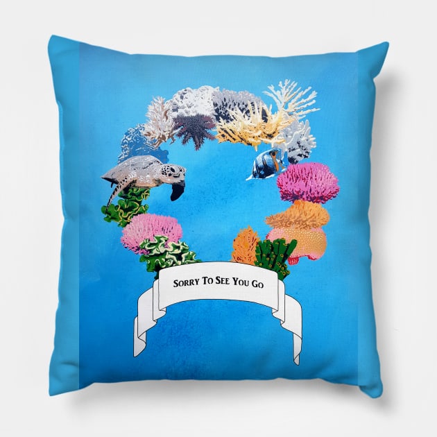 Great Barrier Wreath by Calm1 Pillow by TwoCans