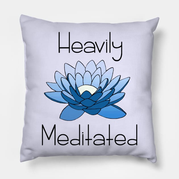 Heavily Meditated Pillow by staceyromanart