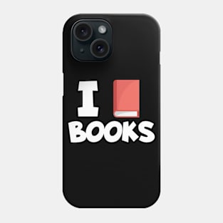 Bookworm i love books Phone Case