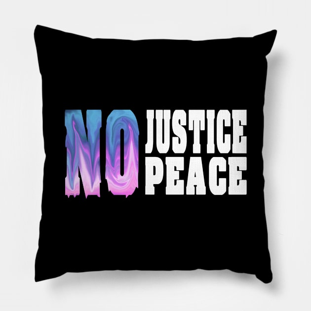 No justice No peace Pillow by BaronBoutiquesStore