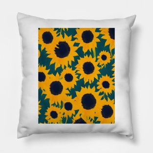 Yellow Sunflowers Pillow