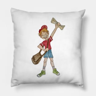 News Boy Pillow