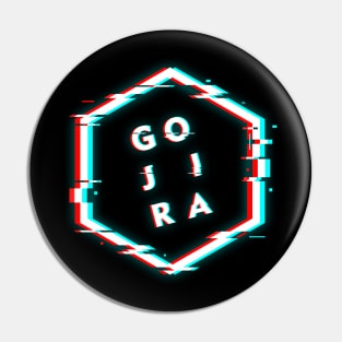 GOJIRA POLYGON GLITCH Pin