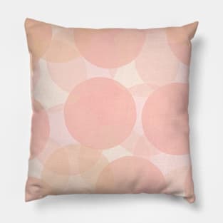 Peachy Circle Design Pillow