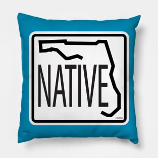 Florida Native Road Sign Pillow