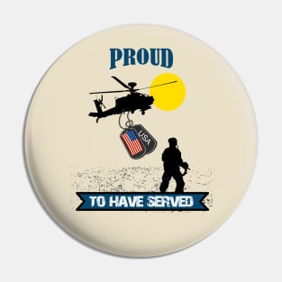 Proud to have served Pin