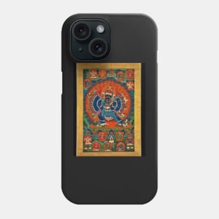 Yamantaka Tibetan Buddhist Deity Thangka Reproduction Phone Case