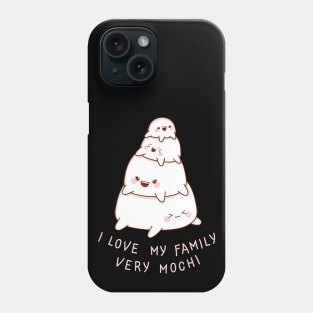 Cute kawaii mochi family Phone Case