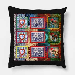 Portuguese folk art Pillow