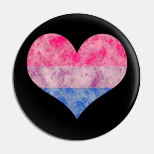 Bi Pride Heart - Watercolor Pin