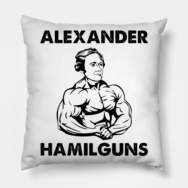 Alexander hamilton gym weightlifting Pillow by Venicecva Tee